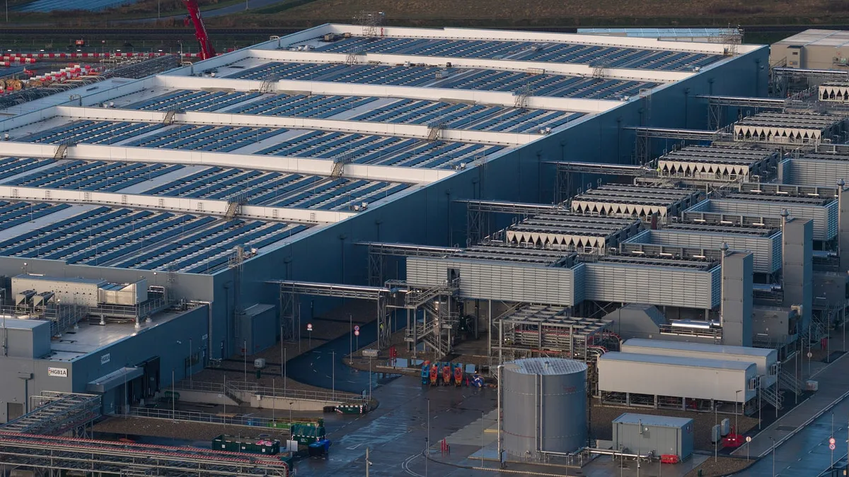 Un grand centre de données centralisé